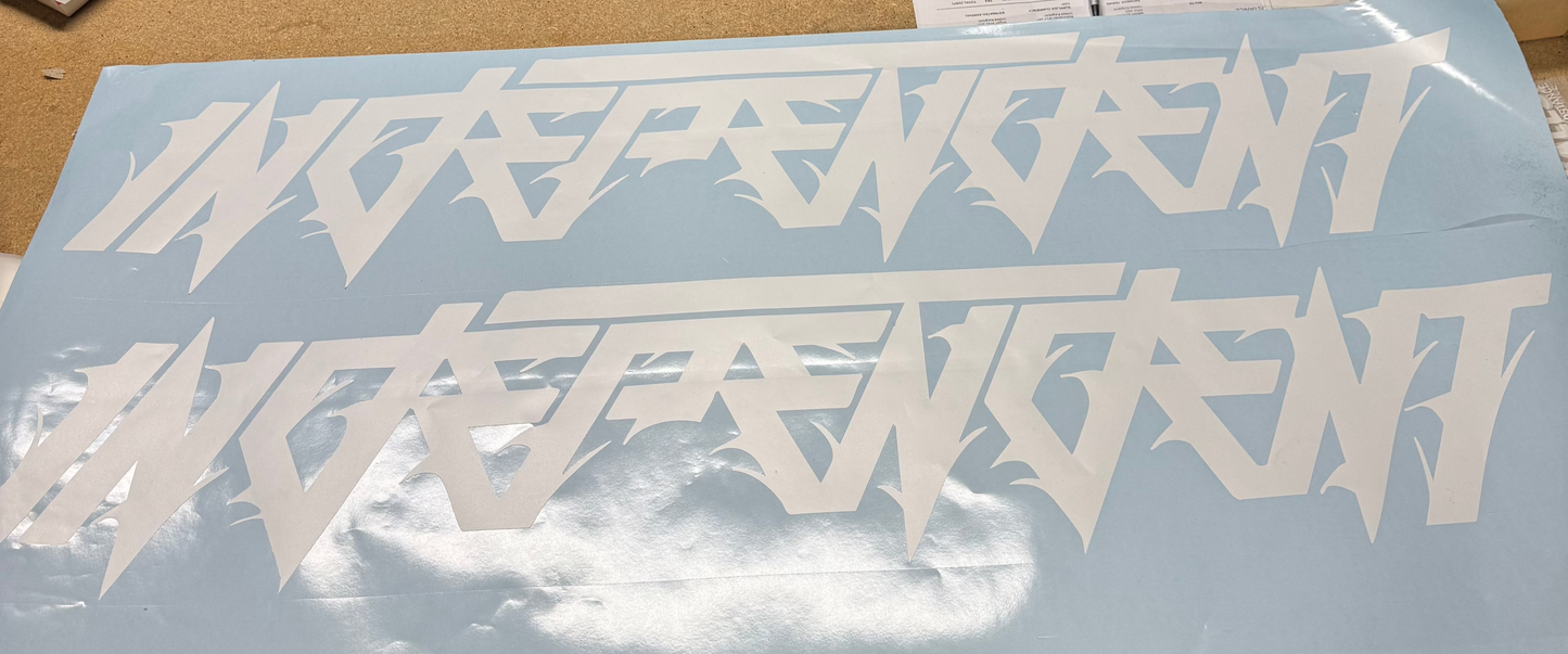 INDEPENDENT windscreen banner
